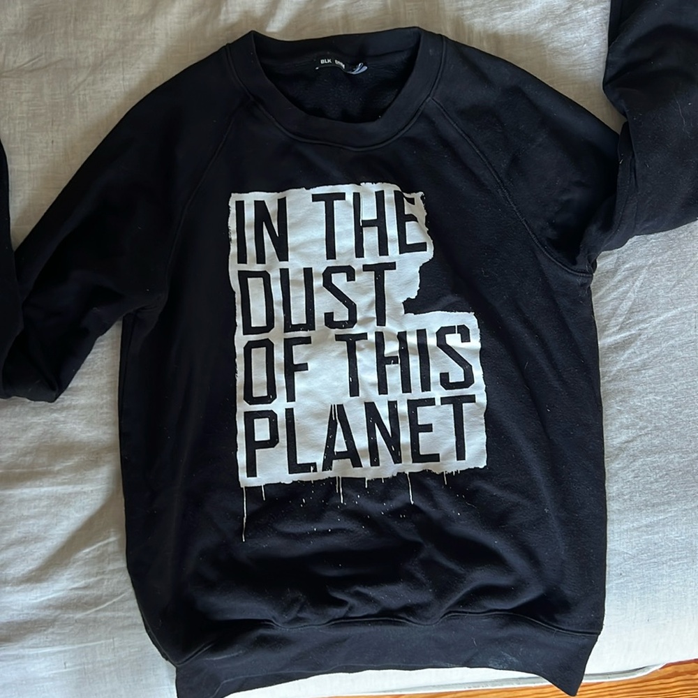 In the dust of this planet blk denim sweatshirt